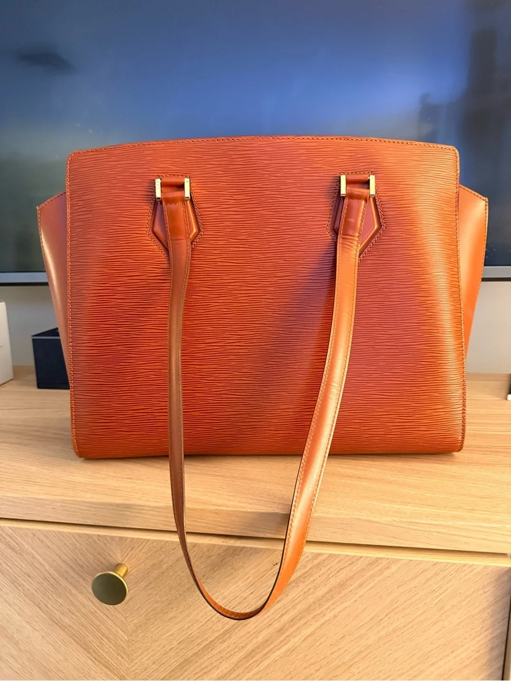 Louis Vuitton Epi Duplex tote in  Kenyan fawn RARE VINTAGE